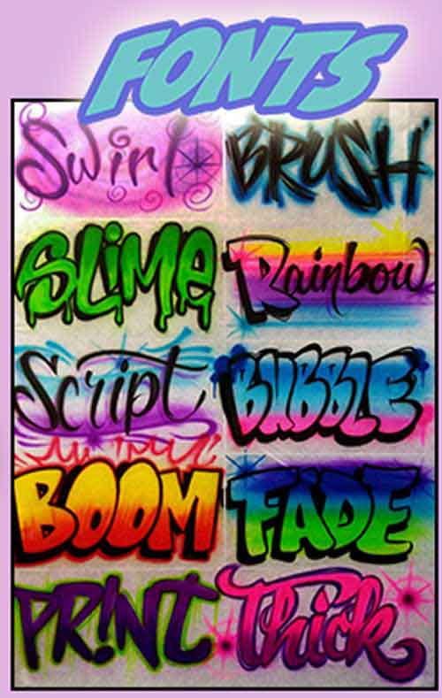 airbrushed t-shirts
