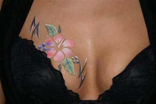 Airbrush tattoo artist at corporate event in Toronto
