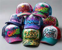 Airbrushed Hats 